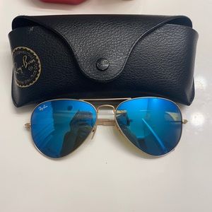 Ray ban blue polarized aviator sunglasses
